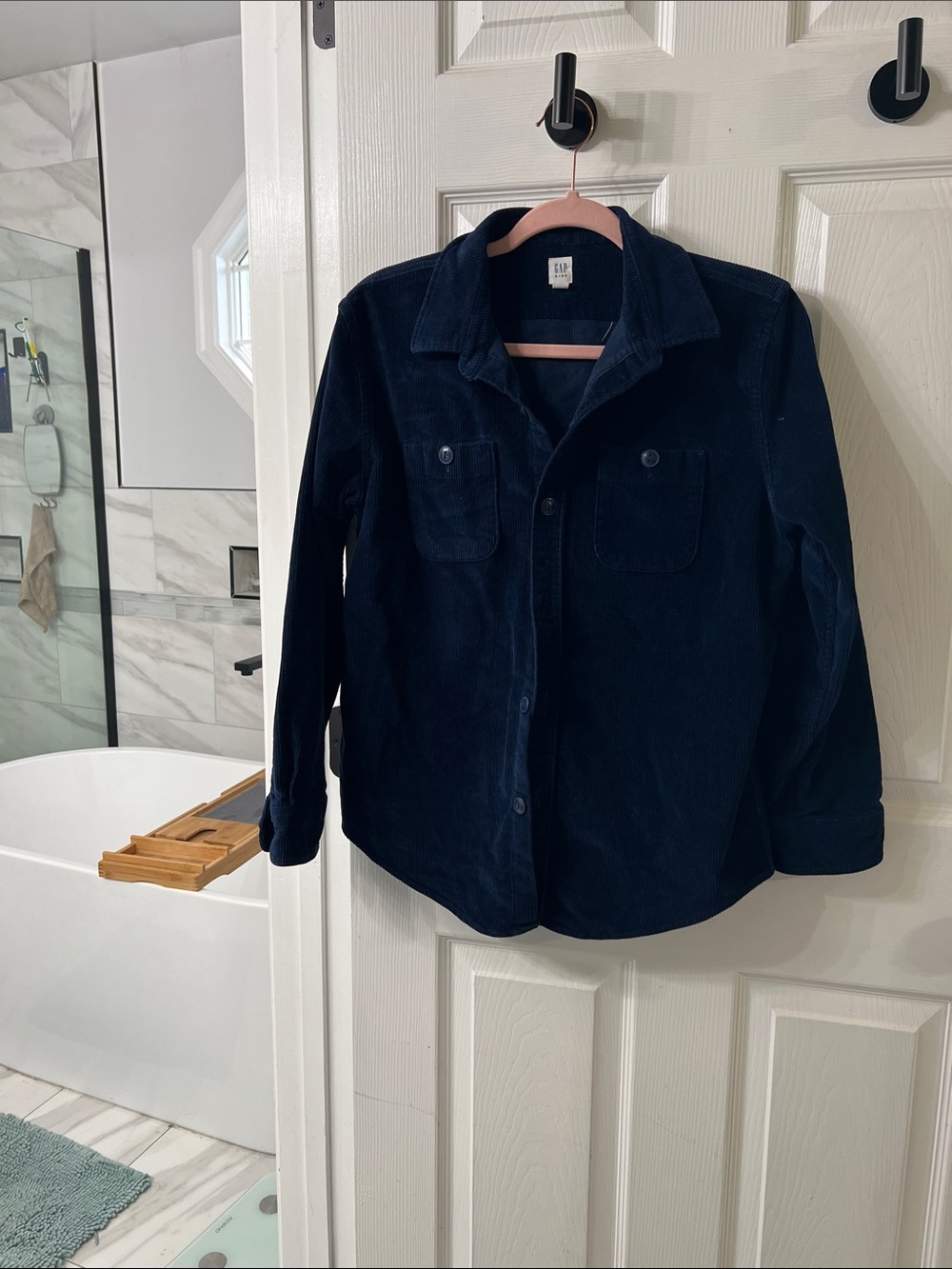 GAP Corduroy Overshirt Shacket Navy Kids XXL 14-16 / Women’s XS-S